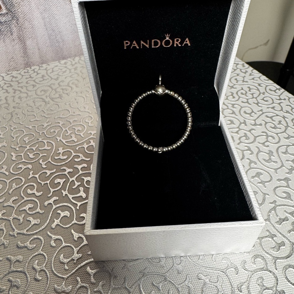 Pandora O Heart Charm Pendant - Authentic/Retired - Picture 3 of 10